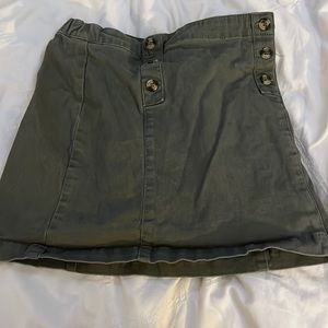 army green skirt M girl